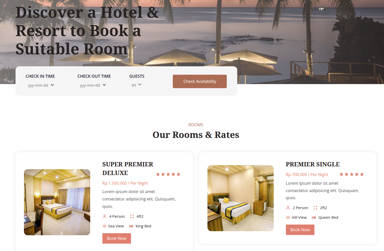 Sistem Reservasi Hotel & Resort